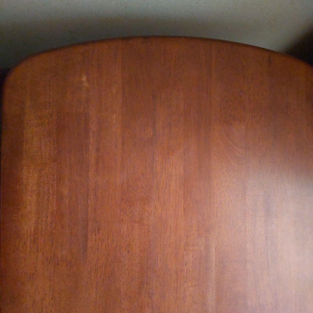 木製オーバルテーブル ダークブラウン　センターテーブルリビングテーブル