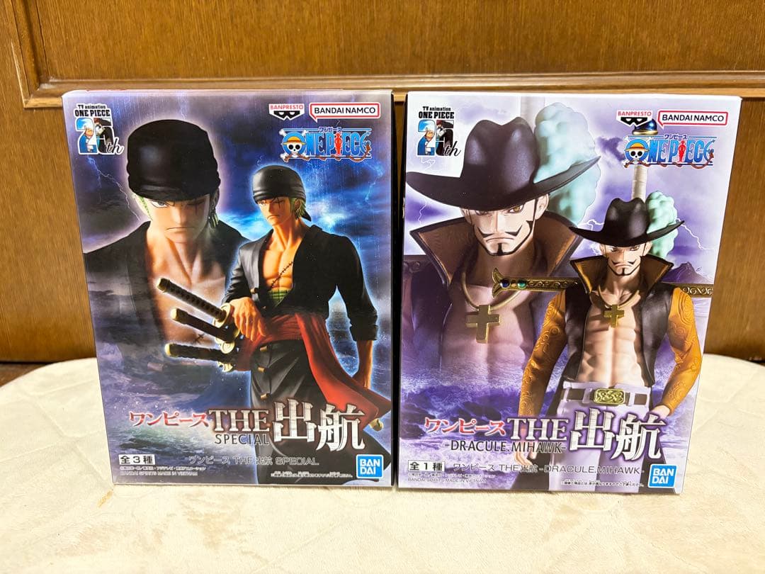 未開封プライズフィギュア】 ワンピース ゾロ ミホーク 2体セット 出航