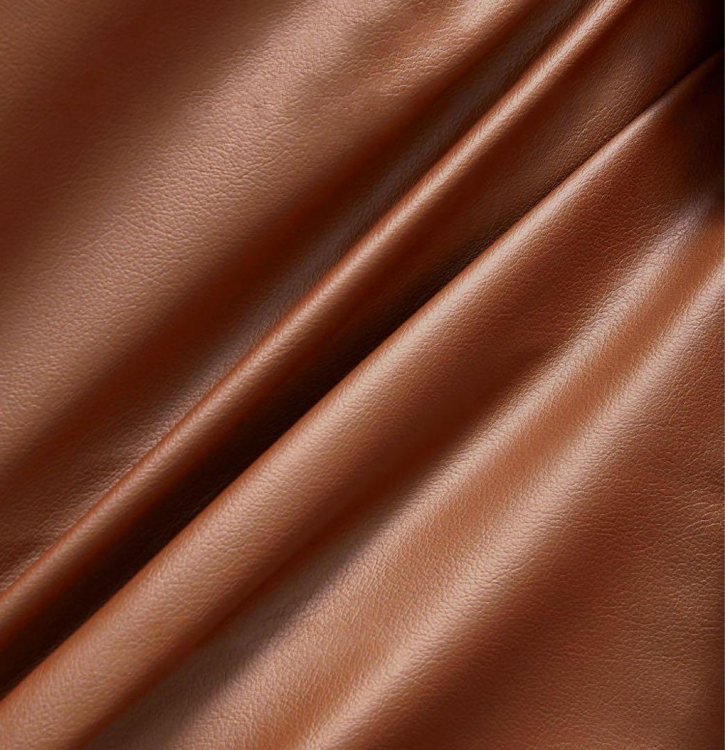 ブラウンレザーL字型ソファ　3人掛け・4人掛け