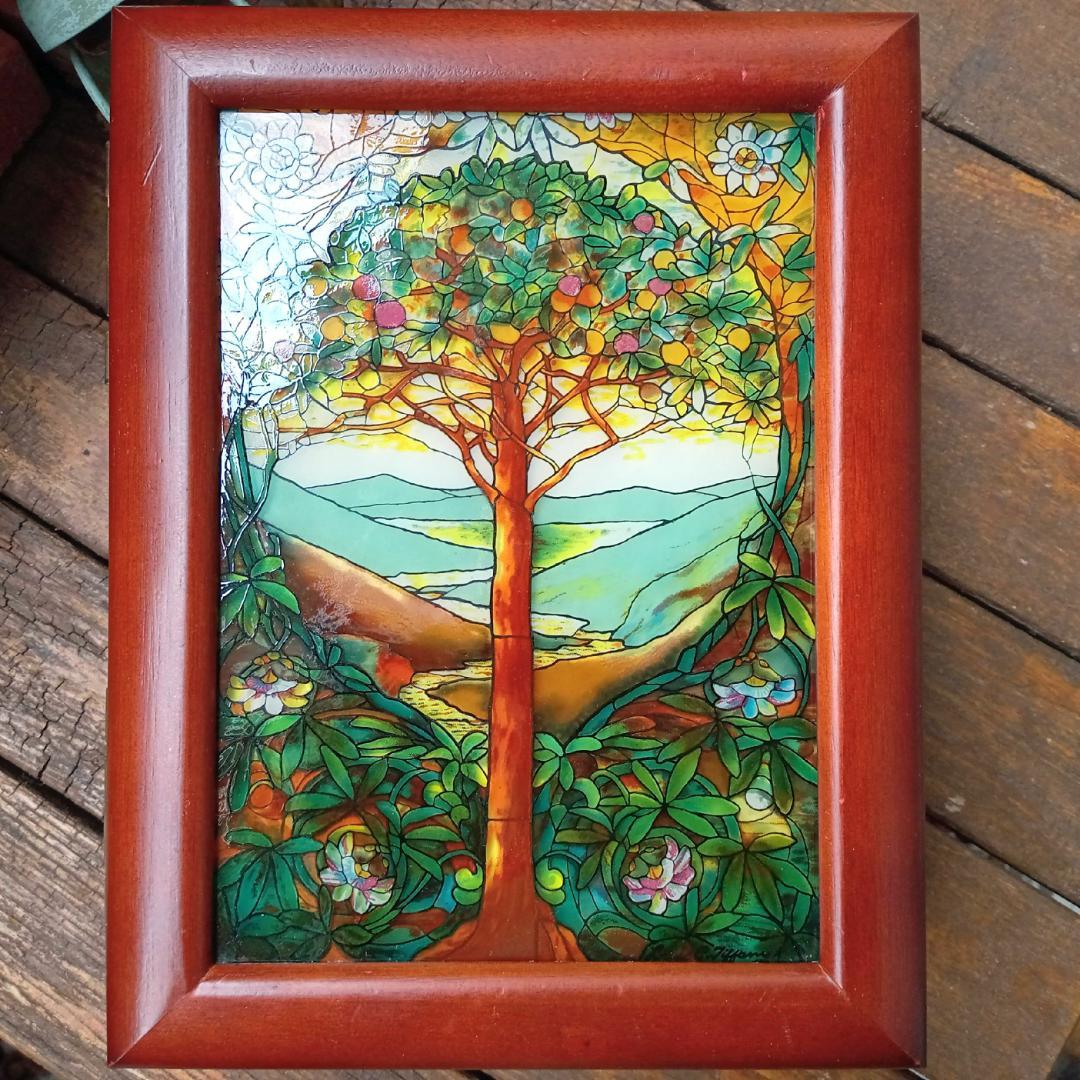 ルイスCティファニー ステンドグラス生命の木 宝石箱グラスマスターズ社