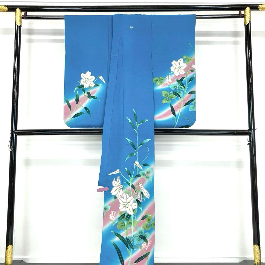 【着物と帯 時流】O24304s◇七五三 7才女の子着物◇手描き友禅百貨店取扱品