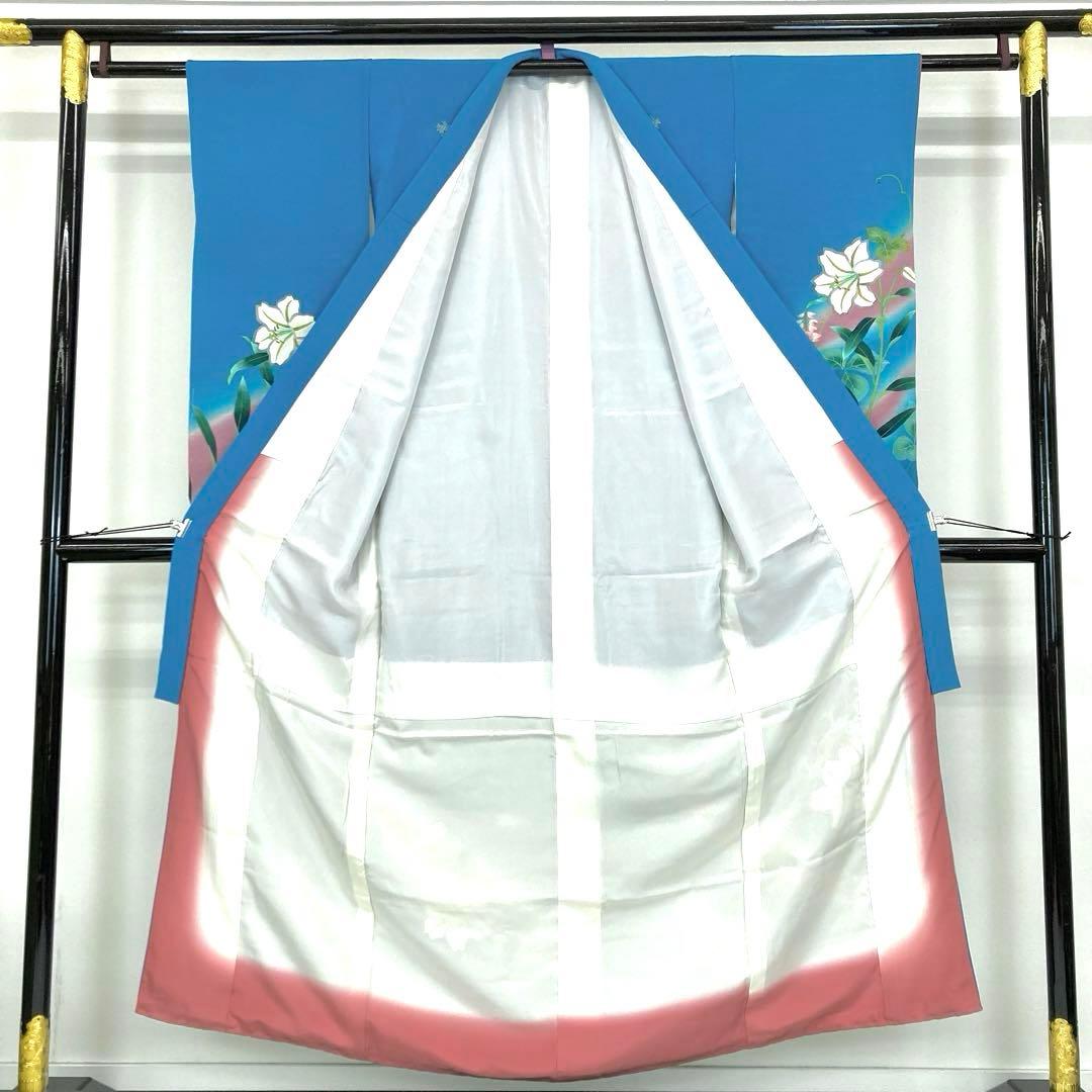 【着物と帯 時流】O24304s◇七五三 7才女の子着物◇手描き友禅百貨店取扱品