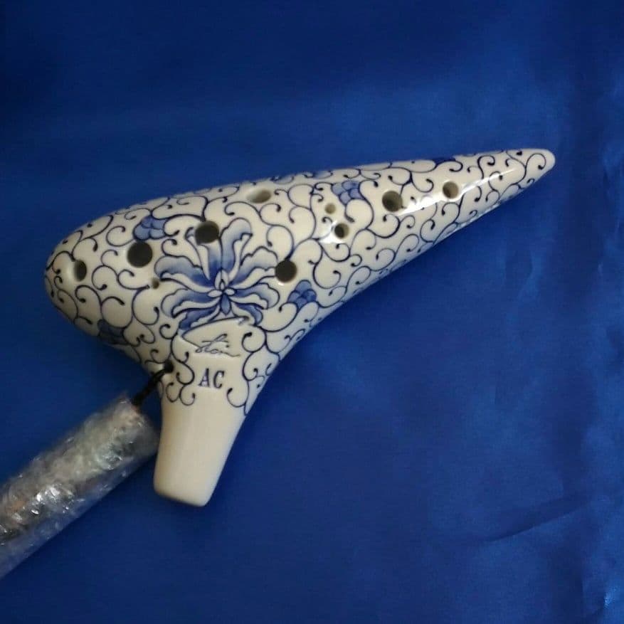 オカリナフォーカリンク白磁青花AC管