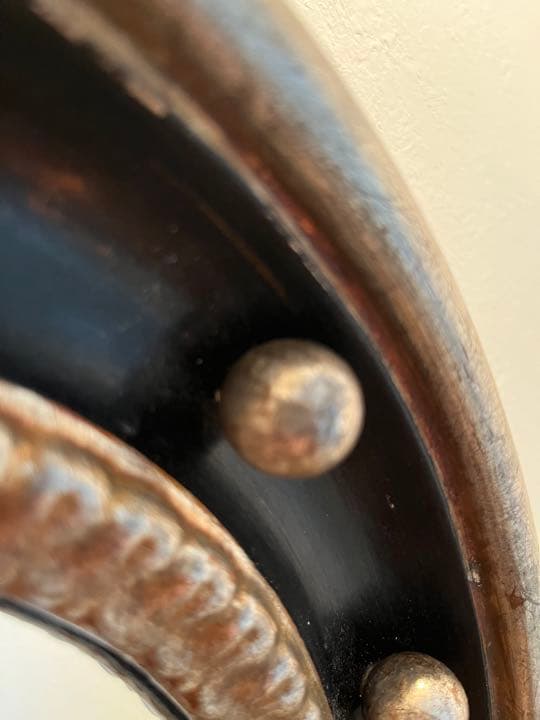 コンベックスミラー　32cm 鏡　イタリア製　ハンドメイド　凸面鏡　雑貨