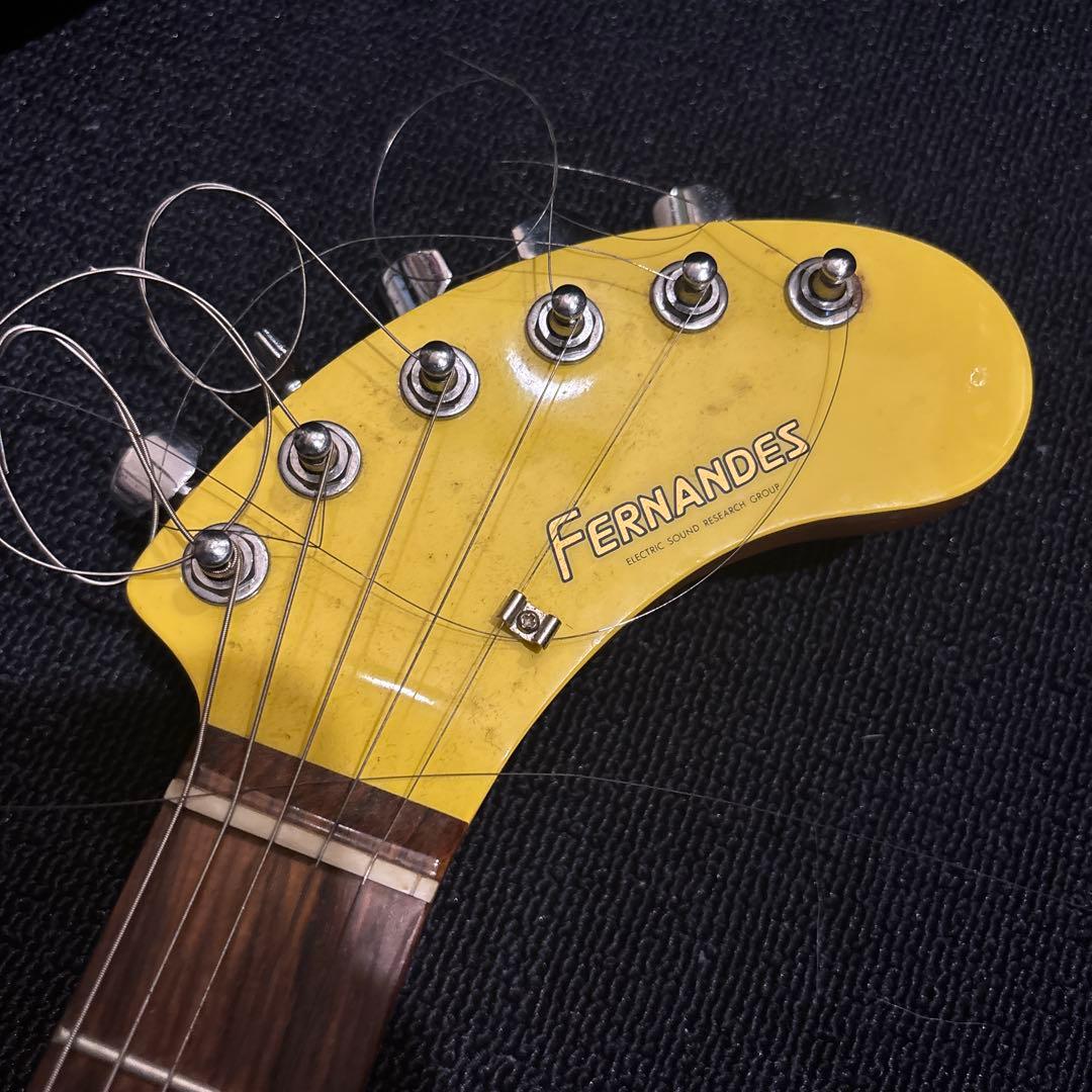 k*ｔ様 FERNANDES イエロー エレキギター ギターケース付き