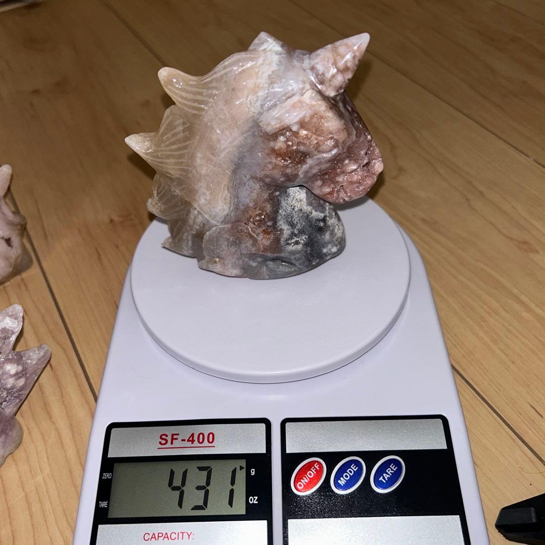 ピンクアメジスト ユニコーン 結晶 天然石 431g bigサイズ