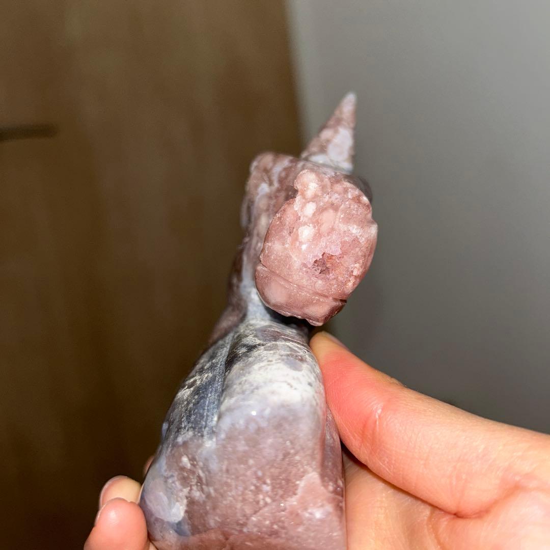 ピンクアメジスト ユニコーン 結晶 天然石 431g bigサイズ