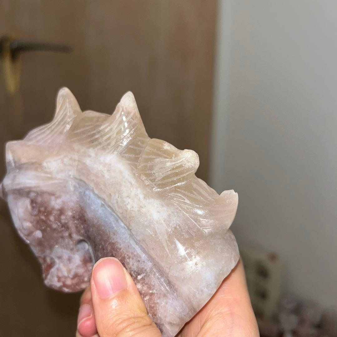 ピンクアメジスト ユニコーン 結晶 天然石 431g bigサイズ