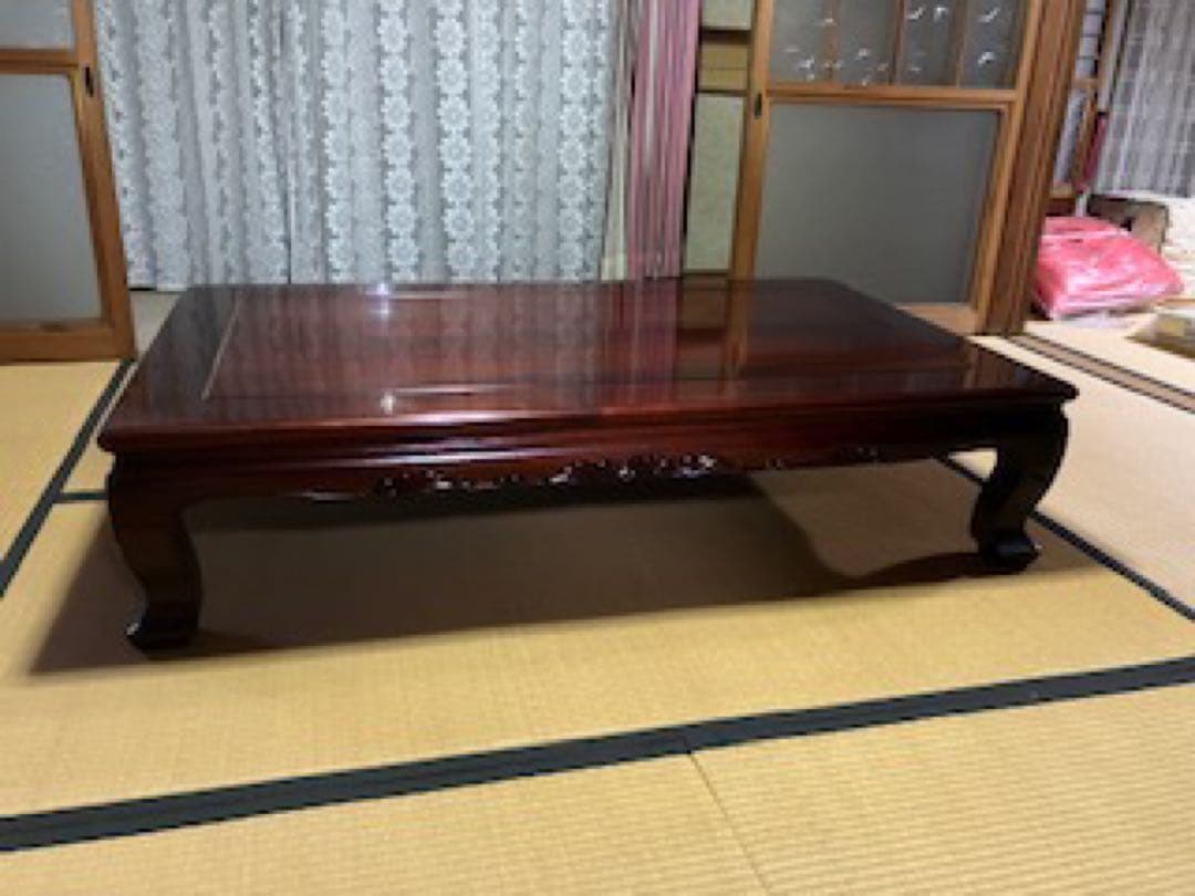 木製座卓 大きめ 伝統的な和風デザイン