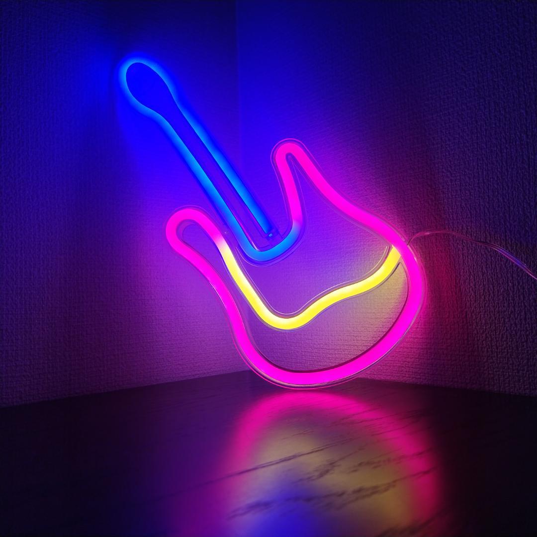 【★超美品＊】ギター ＊ネオンサイン ＊ネオンライト