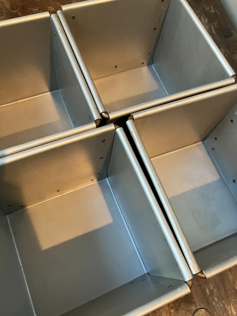 浅井商店 アルタイト食パン型 12cm正角型 1斤 フタ付　10個　業務用