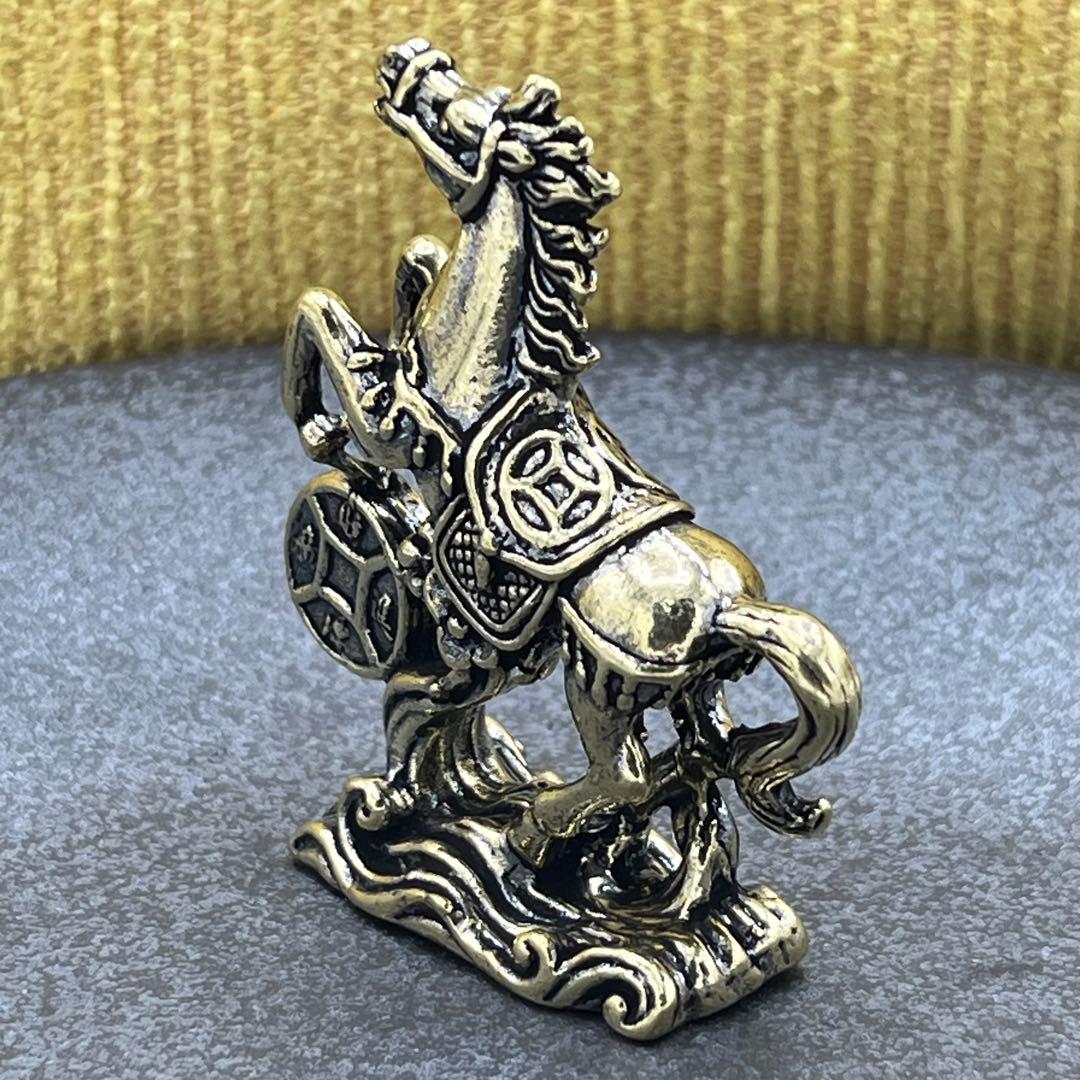 KM080 馬 置き物 干支 うま ウマ インテリア 真鍮 置物 オブジェ 午