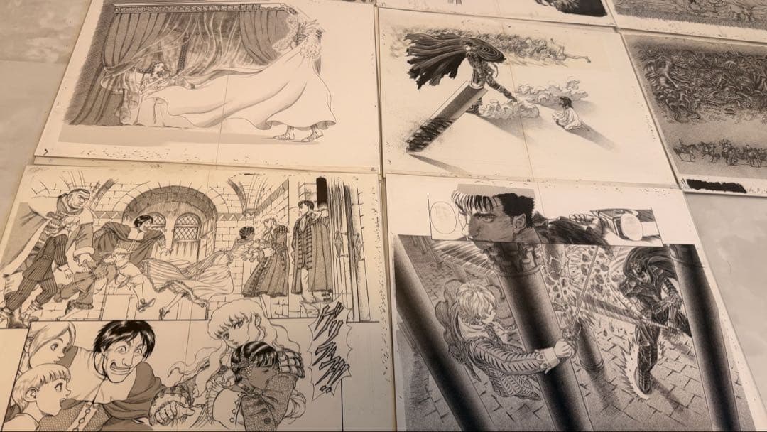 Berserk Genga Art copy complete sets 17枚