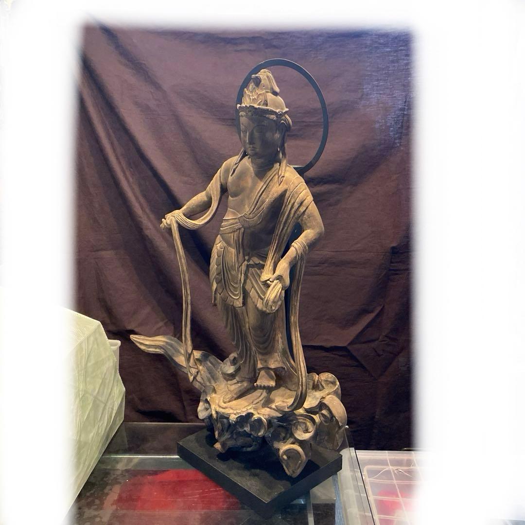 希少】平等院鳳凰堂 国宝模『雲中供養菩薩』置物 仏教美術　超美品　保証書有ります