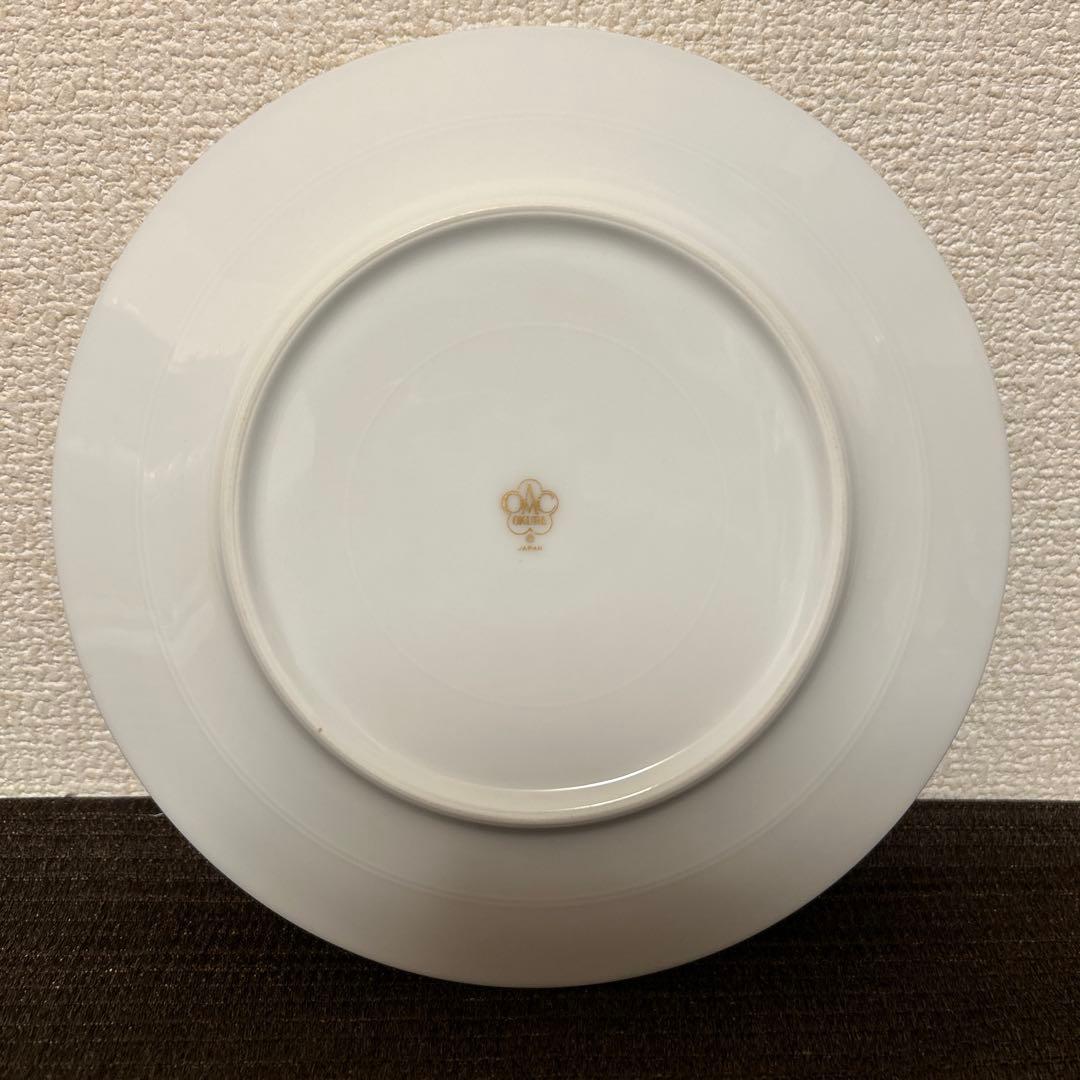 大倉陶園　金彩金蝕マロン　デザートプレート　19.5cm