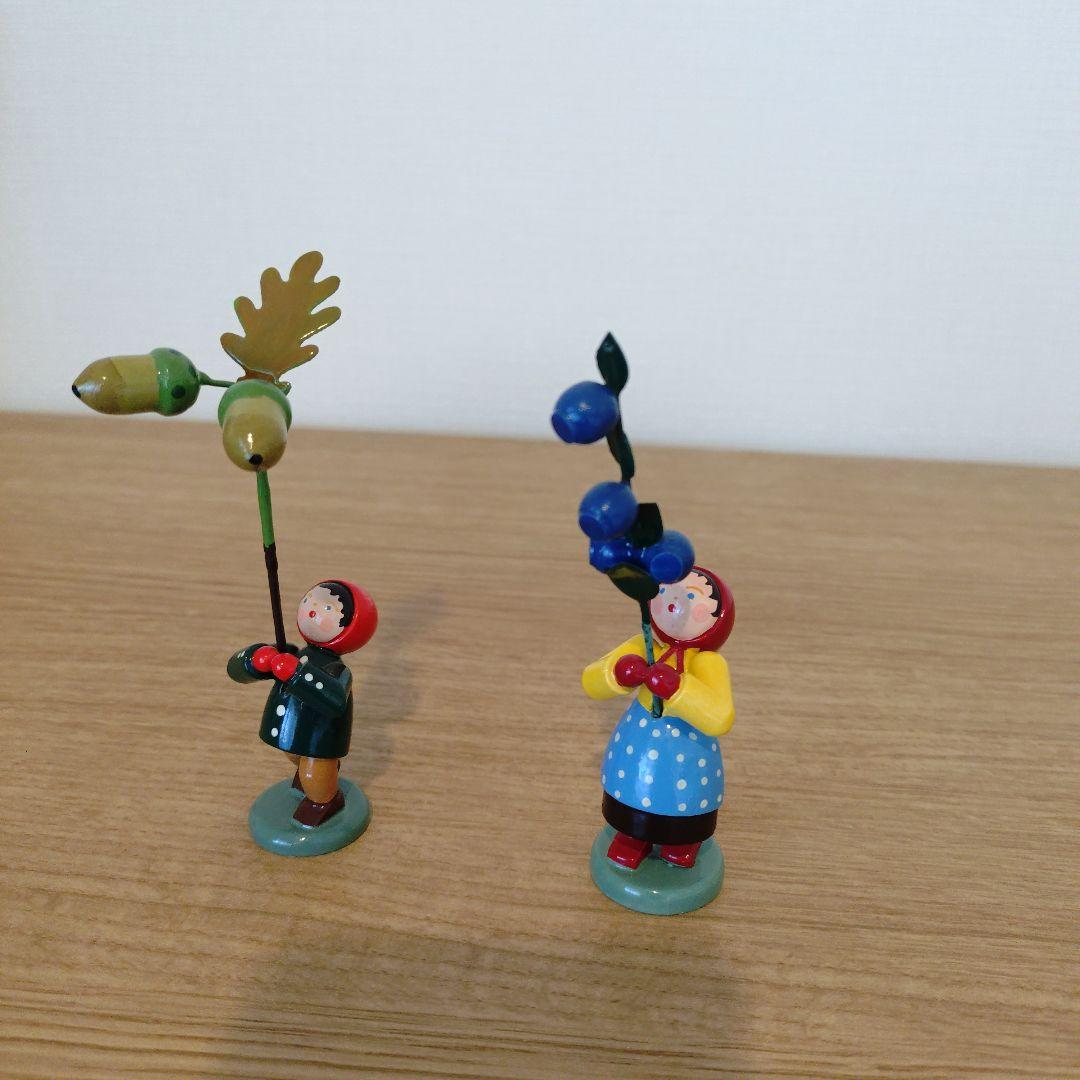 ドイツ木製人形 ブルーメンキンダー秋冬 - メルカリ