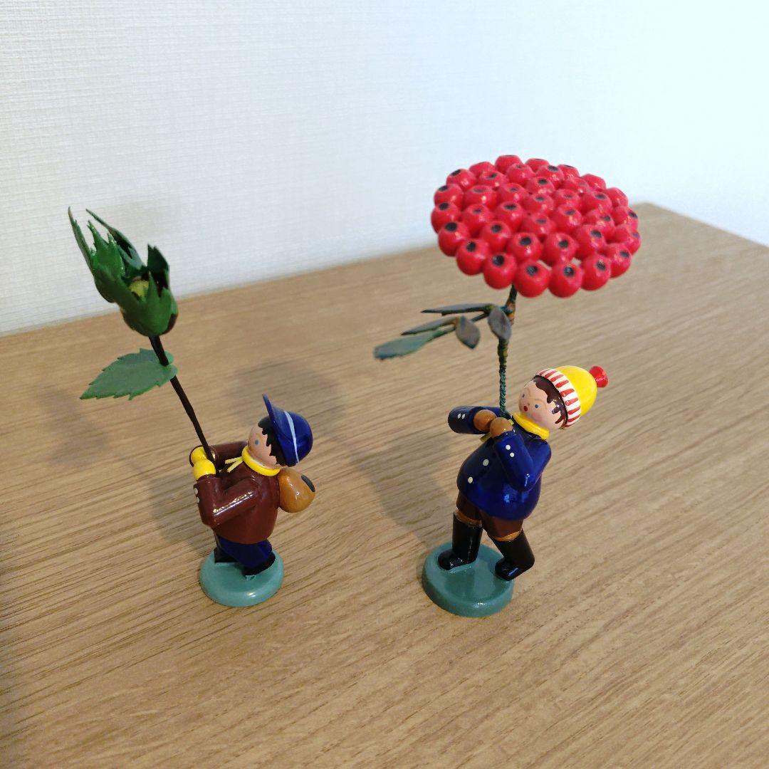 ドイツ木製人形 ブルーメンキンダー秋冬 - メルカリ