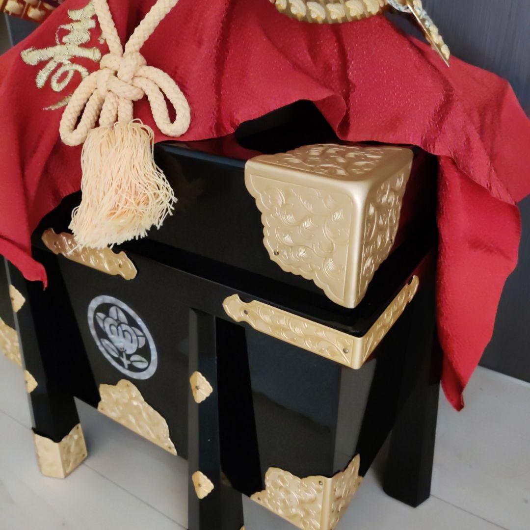 松澤よろい店 五月人形 御兜飾り 竜頭 毛皮付き 七五三