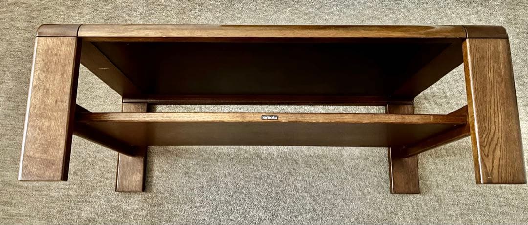 【カリモク】天然木無垢材ローテーブル