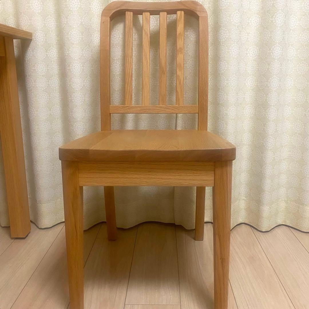 値下げ済【オーク材】モモナチュラル・BASICチェア