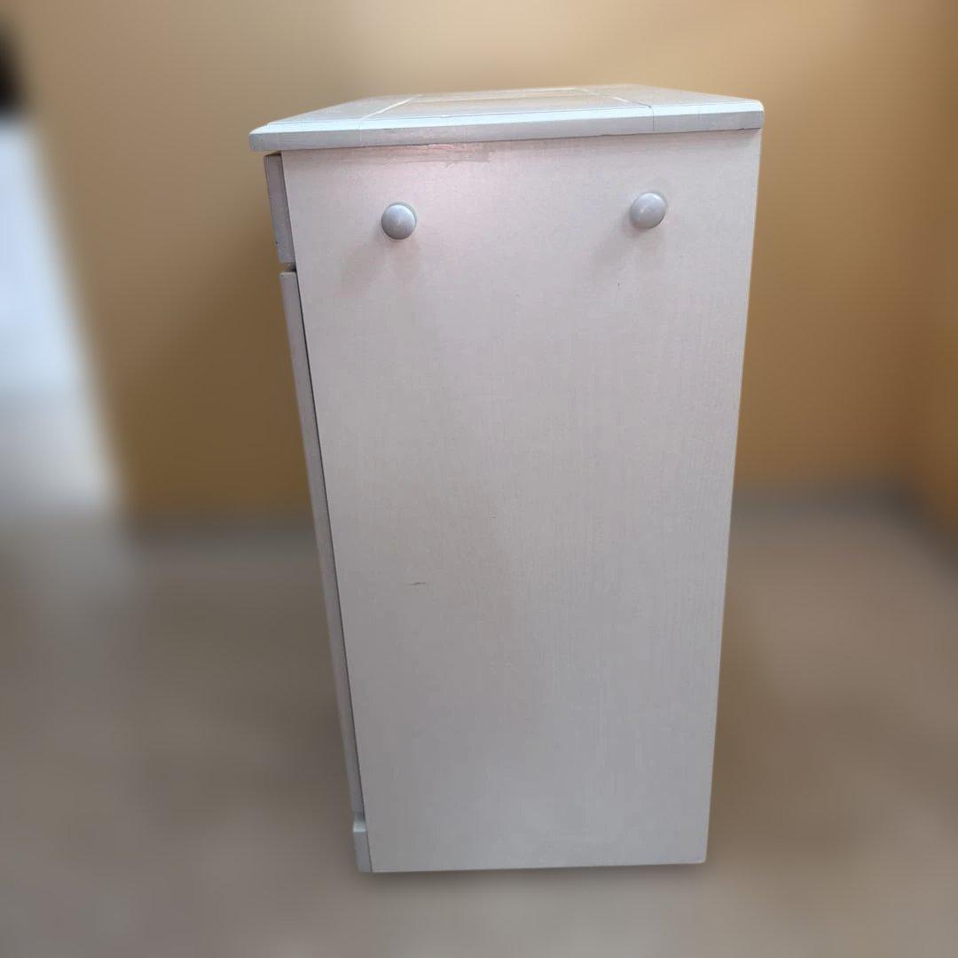 天然木 天板タイル ダストボックス 分別ゴミ箱 3分割 15L