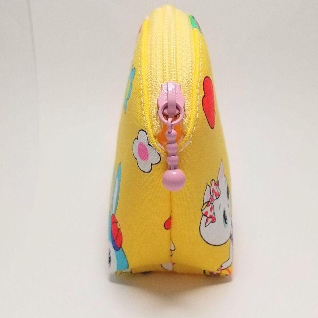 作品例☆ハンドメイド ポーチ ハニーチューン 猫 レトロ アニマル 昭和