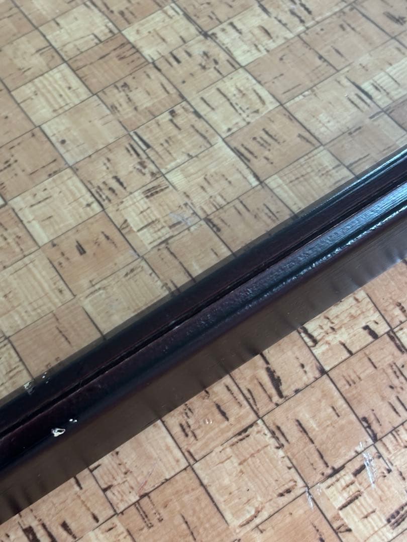 壁掛け鏡 66×1.7×161cm 天然木フレーム　飛散防止仕様　大型鏡