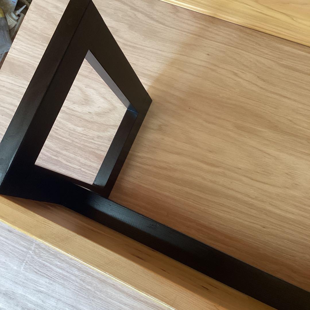 アイアン風塗装　ヒノキのローテーブル