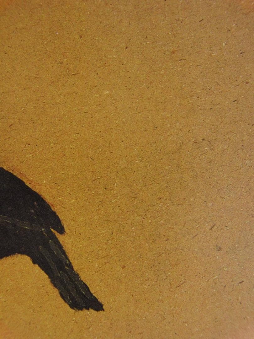山下清、【カラス】、希少な額装用画集より、美品、日本人画家、新品額装付