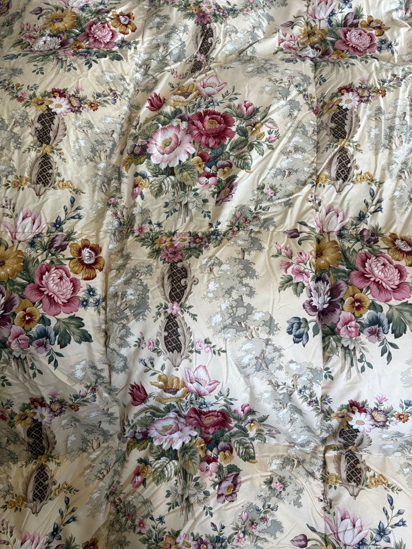 送料無料 西川 サンダーソン 羽毛布団 ダブル ロング《布団カバー収納袋付》