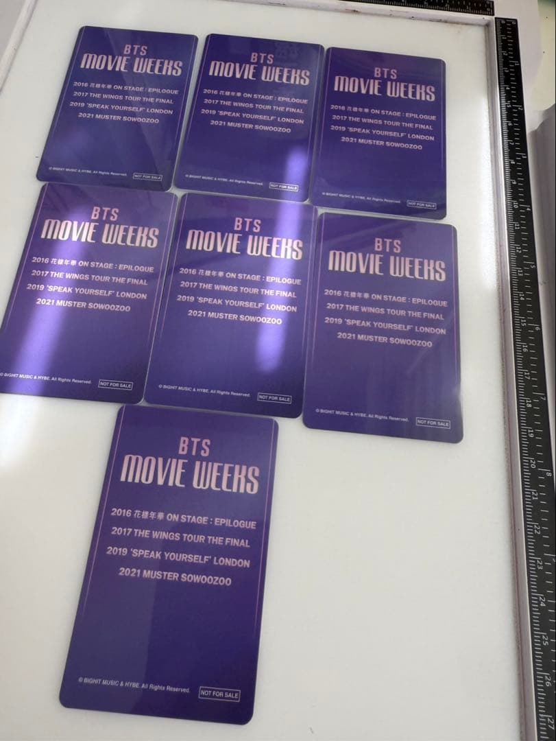 BTS MOVIE WEEKS フォトカード 7枚セット