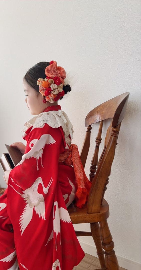 a*m様 七五三　七五三髪飾り　ヘッドドレス　着物髪飾り　リメイク髪飾り　042