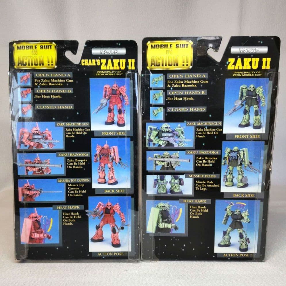 〈新品未開封〉MIA ザクⅡ シャア、ジョニー・ライデン、ギャビー・ハザード専用