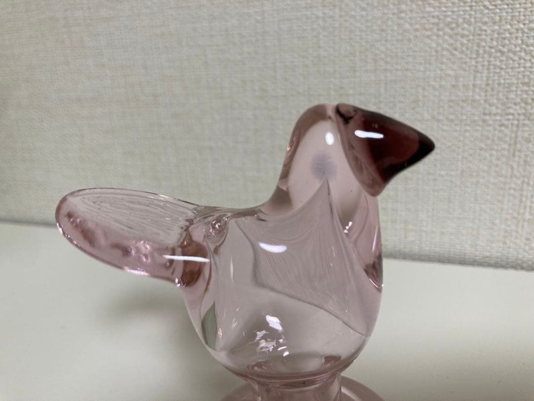 ペールピンク×ダークライラック　ミニシエッポ　スコープ　脚付きバード