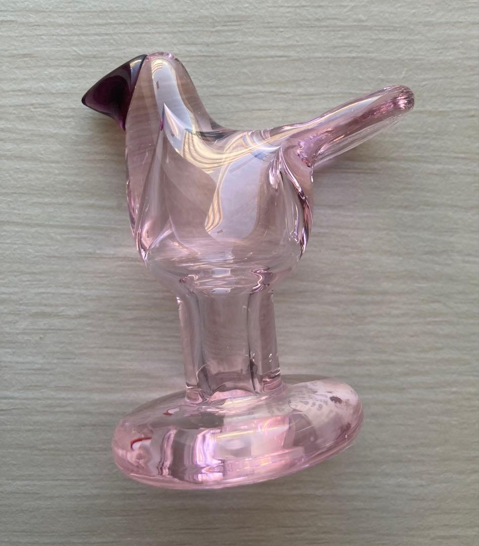 ペールピンク×ダークライラック　ミニシエッポ　スコープ　脚付きバード