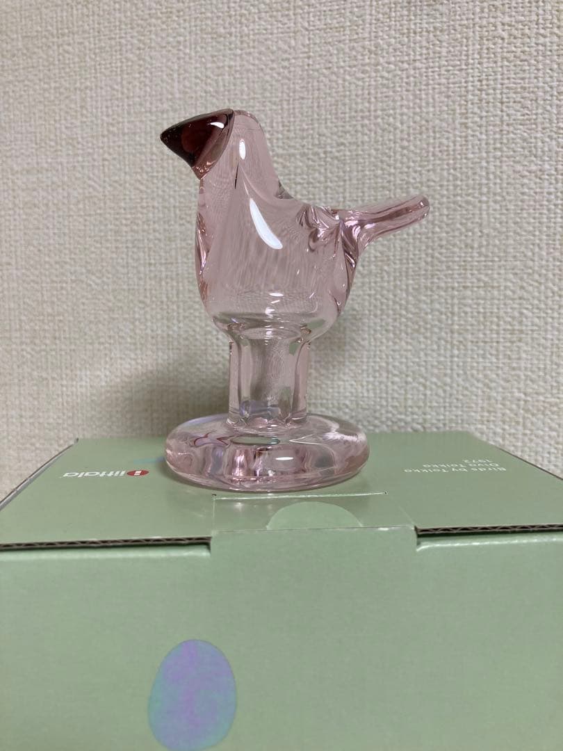 ペールピンク×ダークライラック　ミニシエッポ　スコープ　脚付きバード