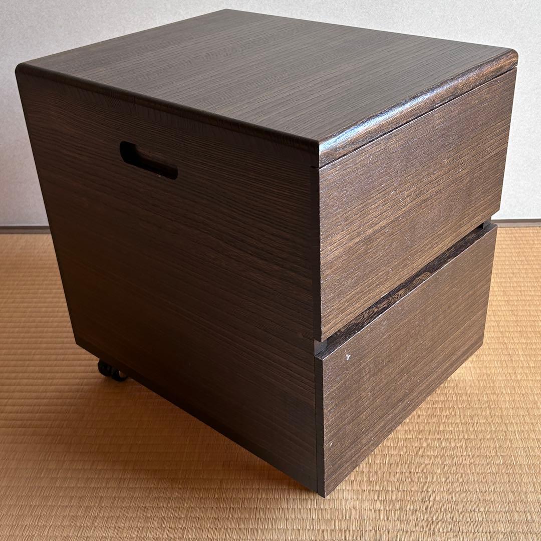 桐の引出しワゴン　新潟加茂市　匠の技　浅野タンス　オリジナル