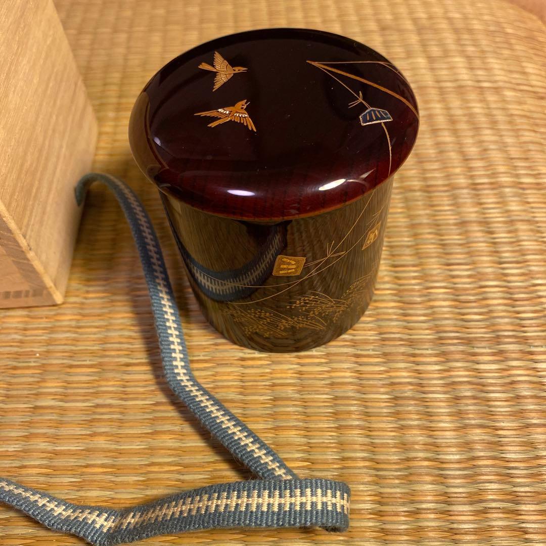 鳴子稲穂群雀　蒔絵　金輪寺　中林星山・作