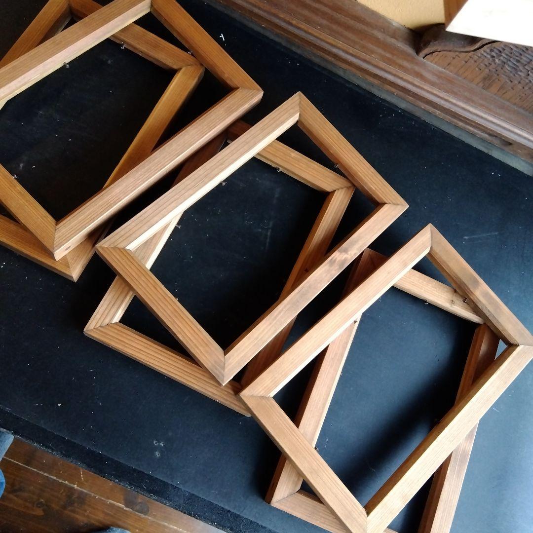 秋、昭和型板ガラス、木枠