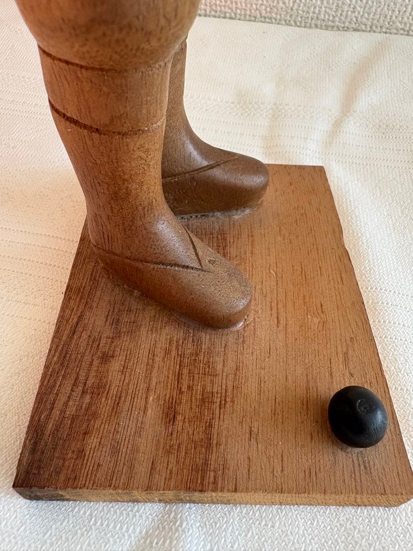 希少 イタリア ROMER 木彫り人形 釣り人 ヴィンテージ 彫刻 - メルカリ