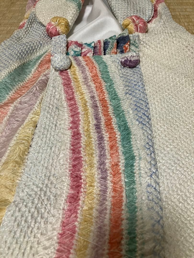 藤娘きぬたや　正絹　総絞り被布 髪飾り　A