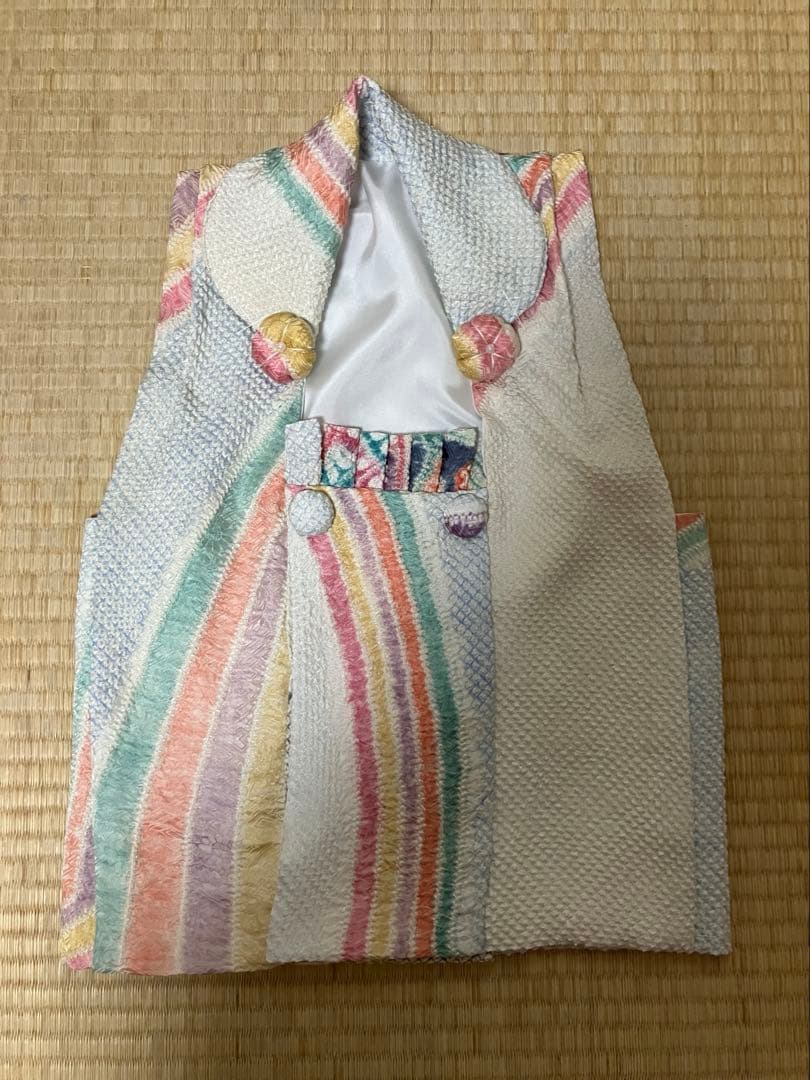 藤娘きぬたや　正絹　総絞り被布 髪飾り　A