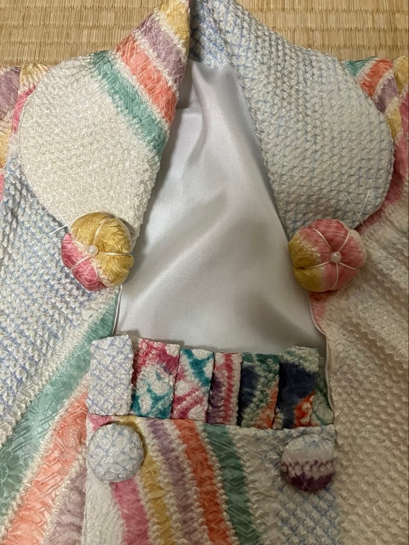 藤娘きぬたや　正絹　総絞り被布 髪飾り　A