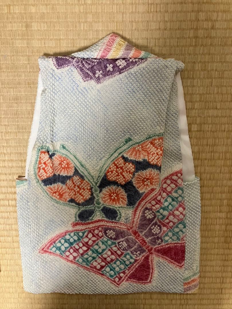 藤娘きぬたや　正絹　総絞り被布 髪飾り　A