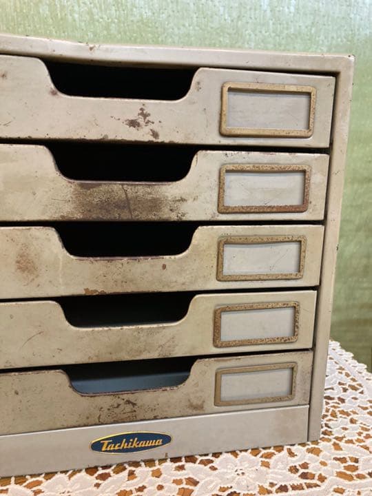 スチール レターケース 5段 書類ケース アンティーク ビンテージ