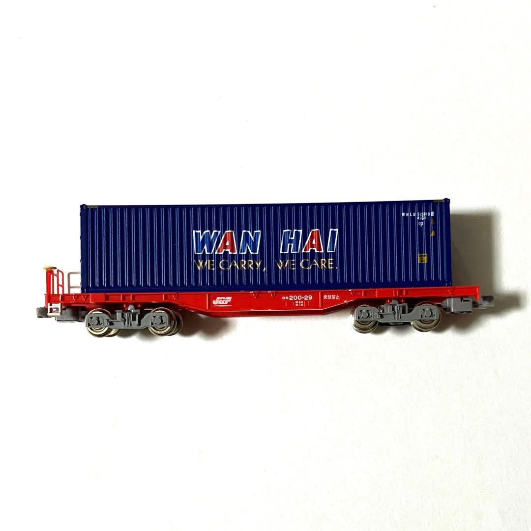 TOMIX Nゲージ コキ200 + 40ft海上コンテナ(WAN HAI) - メルカリ