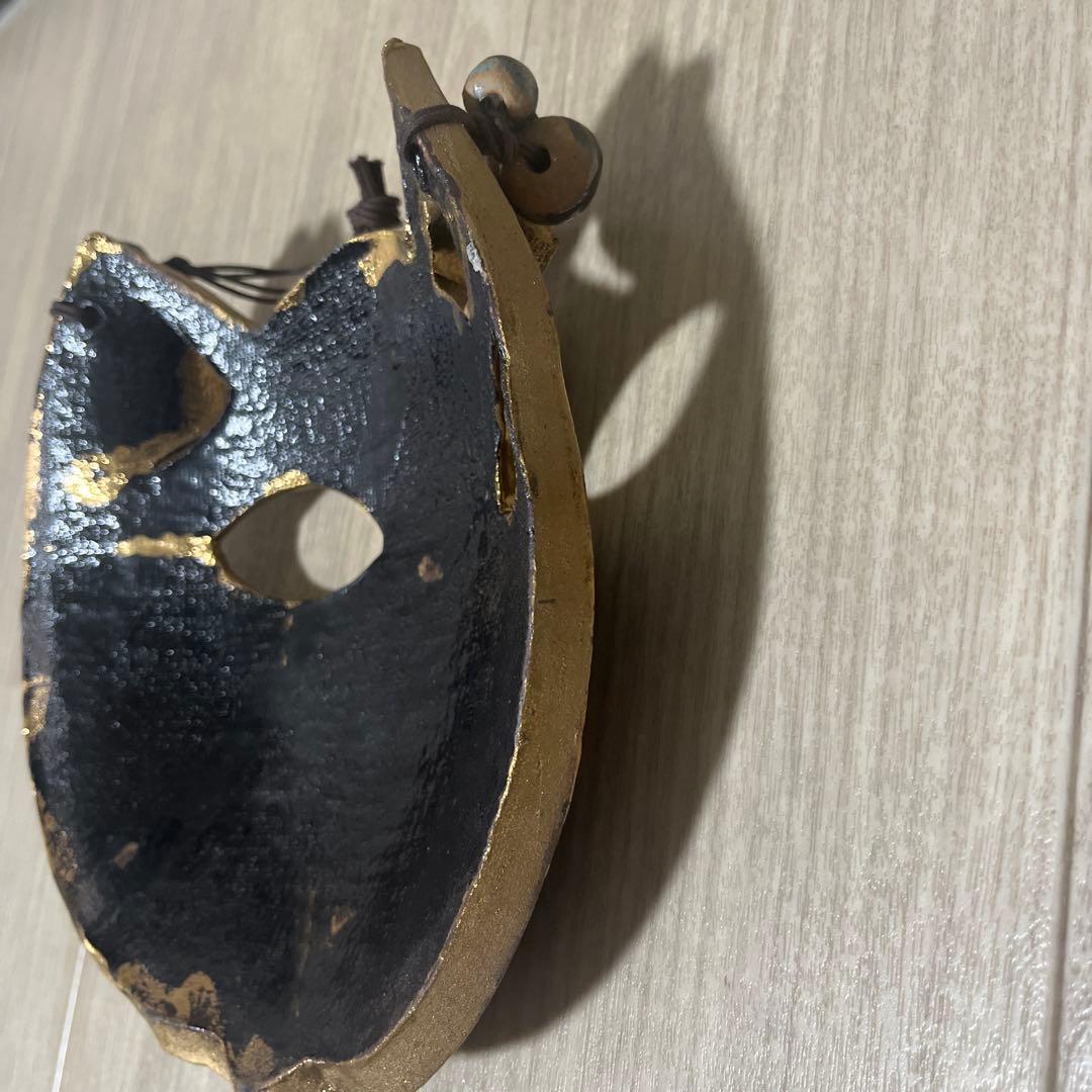 アンティーク　猫のお面