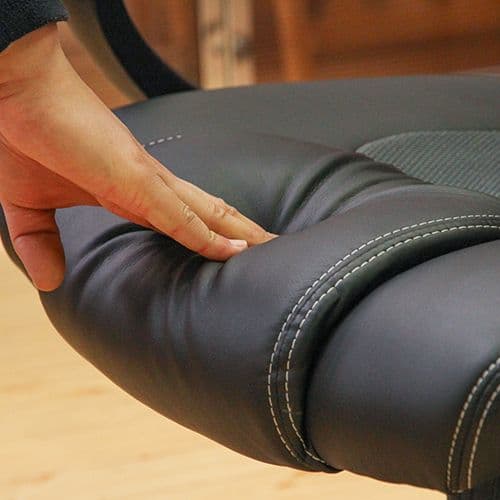 《新品・送料無料》レーシングチェアー サーキット BK