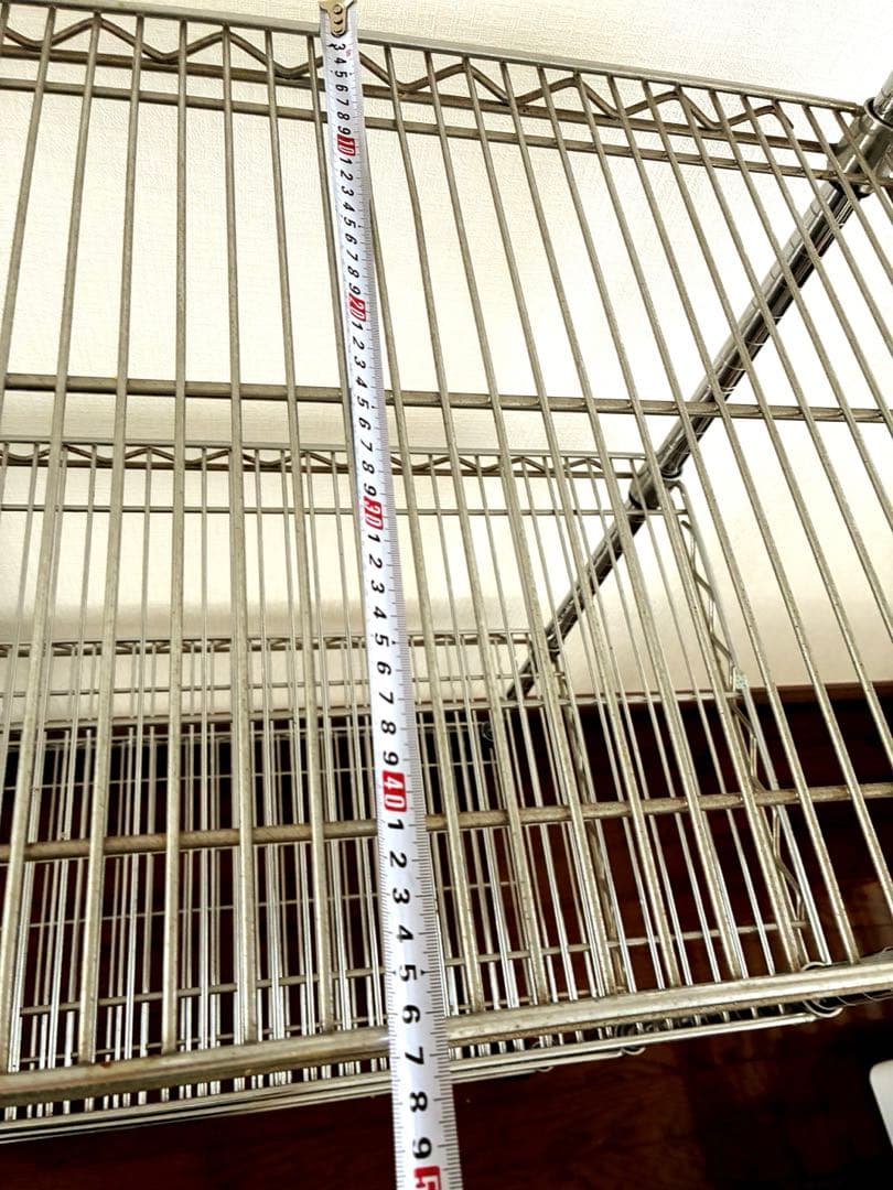 シルバーラック　スチールラック　メタルラック　5段　156×76×46