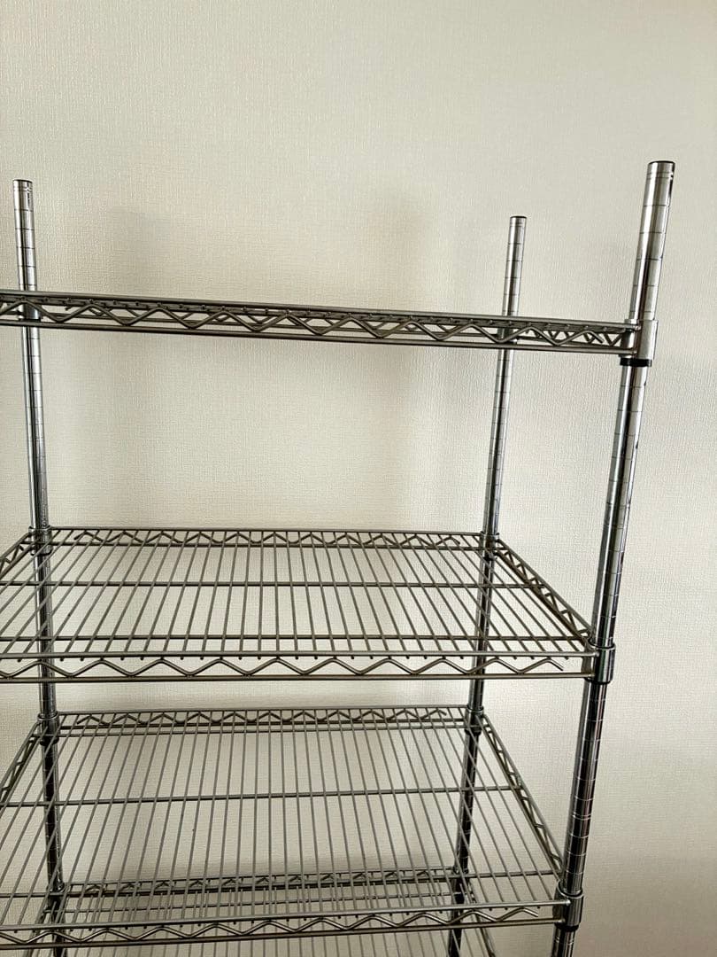 シルバーラック　スチールラック　メタルラック　5段　156×76×46